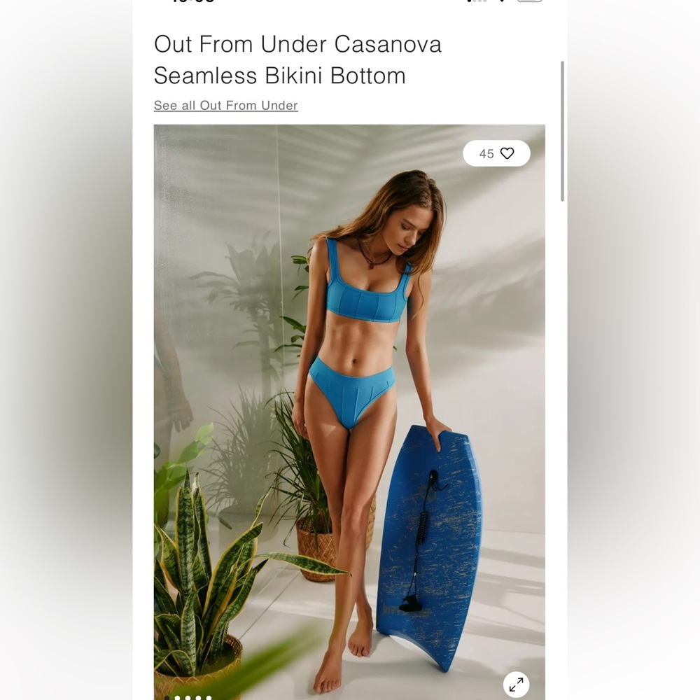 NWT SET Urban Outfitters Out from under Casanova seamless bikini bottoms top